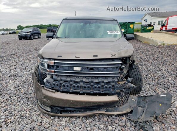 2FMHK6D86KBA21917 2019 FORD FLEX Brown Vista frontal