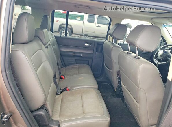 2FMHK6D86KBA21917 2019 FORD FLEX Brown Vista de los asientos traseros