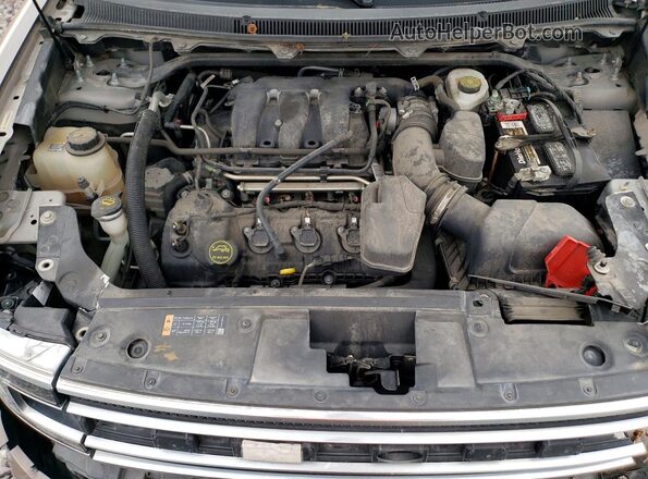 2FMHK6D86KBA21917 2019 FORD FLEX Brown Vista interior trasera