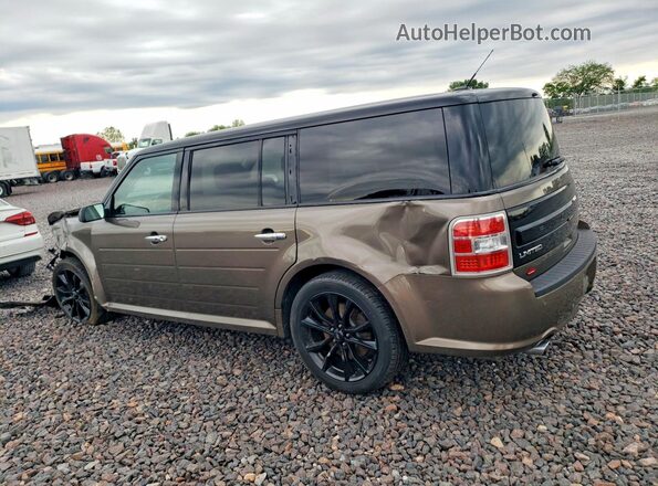 2FMHK6D86KBA21917 2019 FORD FLEX Brown Trasero izquierdo