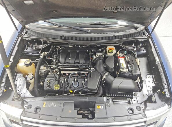 2FMHK6D87HBA06397 2017 FORD FLEX Blue Widok komory silnika