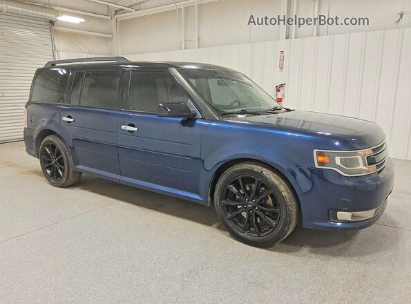 2FMHK6D87HBA06397 2017 FORD FLEX Blue Przód prawy