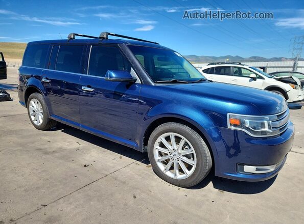 2FMHK6D88HBA02469 2017 FORD FLEX Синий Передняя правая четверть