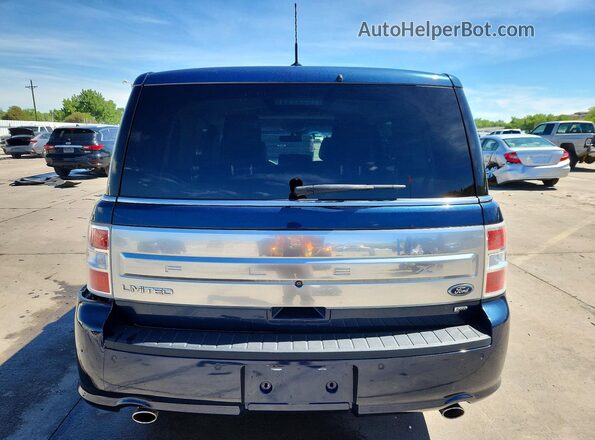 2FMHK6D88HBA02469 2017 FORD FLEX Синий Вид сзади