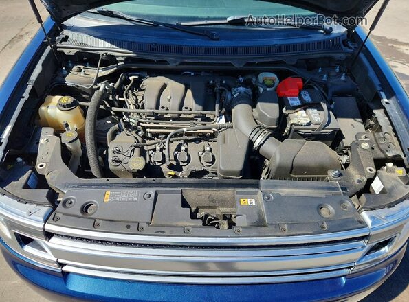 2FMHK6D88HBA02469 2017 FORD FLEX Синий Вид подкапотного пространства
