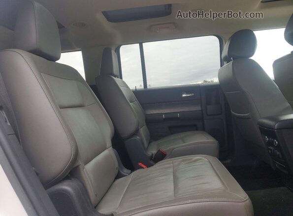 2FMHK6D88JBA15003 2018 FORD FLEX White უკანა სალონის ხედი
