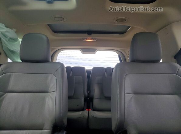 2FMHK6D88JBA15003 2018 FORD FLEX White უკანა სავარძლების ხედი