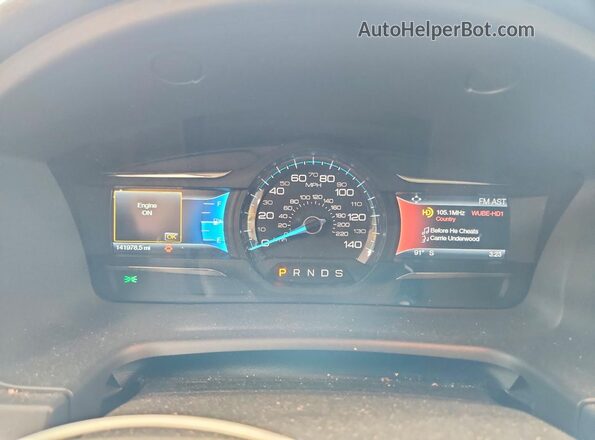 2FMHK6D89GBA01233 2016 FORD FLEX Charcoal ხელსაწყოთა პანელის ხედი