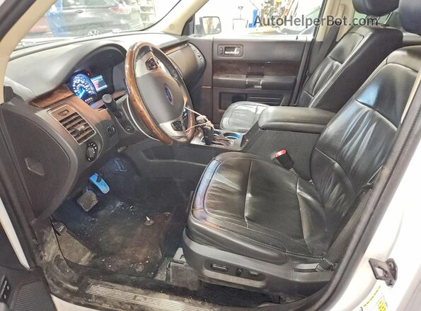 2FMHK6D89KBA29381 2019 FORD FLEX White წინა სალონის ხედი