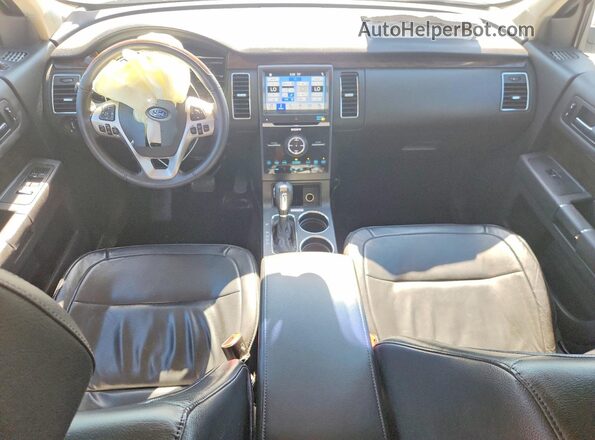 2FMHK6D89KBA29607 2019 FORD FLEX Серебряный Вид панели приборов