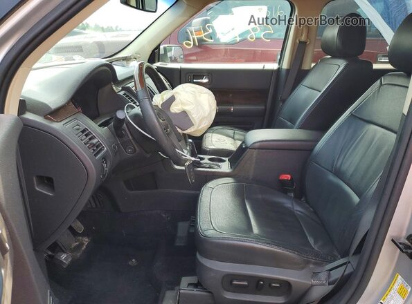 2FMHK6D89KBA29607 2019 FORD FLEX Серебряный Вид салона спереди