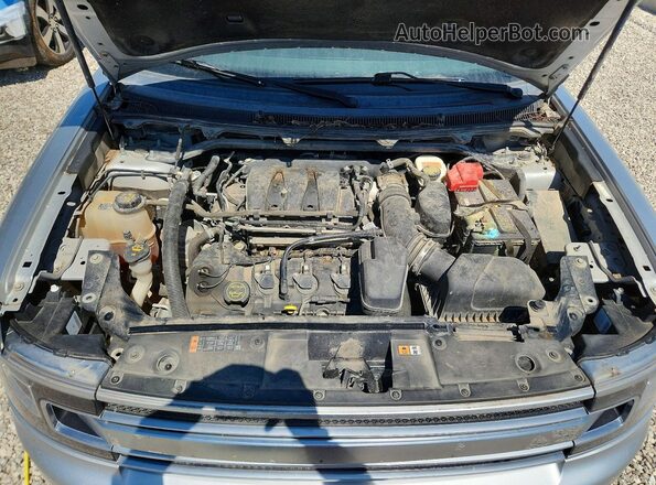2FMHK6D8XHBA08046 2017 FORD FLEX Silver Widok wnętrza z tyłu