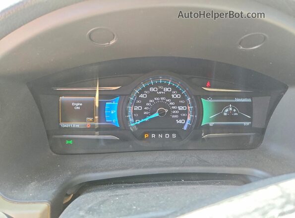 2FMHK6D8XHBA08046 2017 FORD FLEX Silver Widok zestawu wskaźników