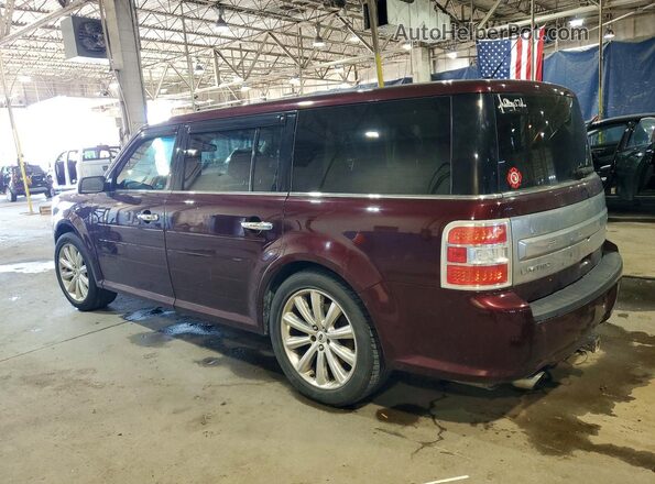 2FMHK6DT1HBA10675 2017 FORD FLEX Burgundy Trasero izquierdo