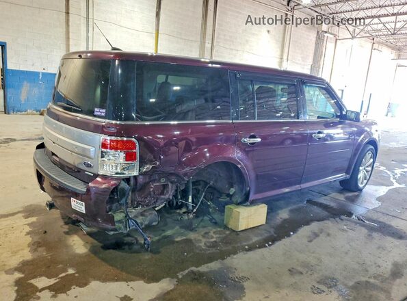 2FMHK6DT1HBA10675 2017 FORD FLEX Burgundy Trasero derecho