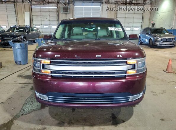 2FMHK6DT1HBA10675 2017 FORD FLEX Burgundy Vista frontal