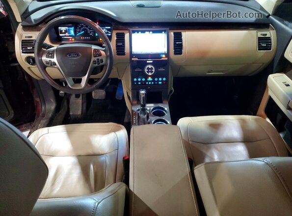 2FMHK6DT1HBA10675 2017 FORD FLEX Burgundy Vista del salpicadero