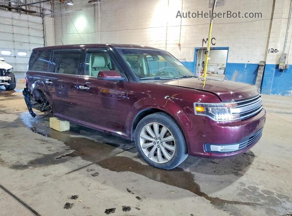 2FMHK6DT1HBA10675 2017 FORD FLEX Burgundy Delantero derecho