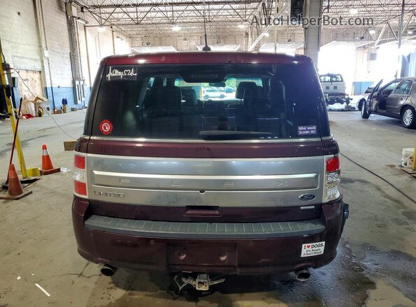 2FMHK6DT1HBA10675 2017 FORD FLEX Burgundy Vista trasera