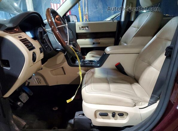 2FMHK6DT1HBA10675 2017 FORD FLEX Burgundy Vista interior delantera