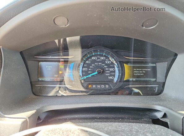 2FMHK6DT2GBA10862 2016 FORD FLEX Gray Սարքավորումների վահանակի տեսք