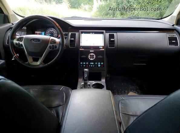 2FMHK6DT2HBA08966 2017 FORD FLEX Gray Առջևի վահանակի տեսք