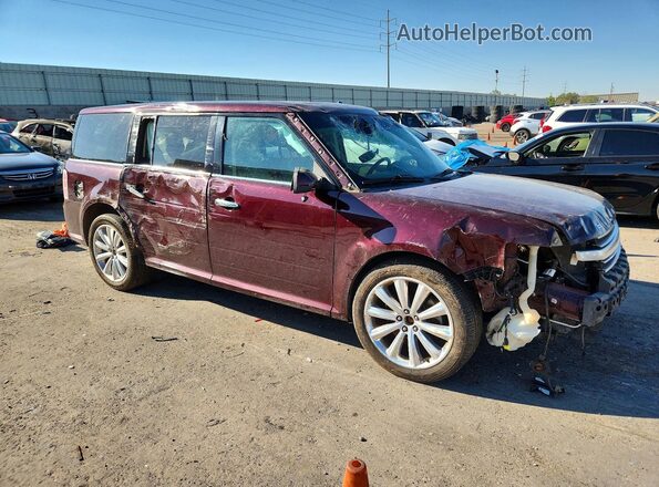 2FMHK6DT2JBA20525 2018 FORD FLEX Maroon Przód prawy