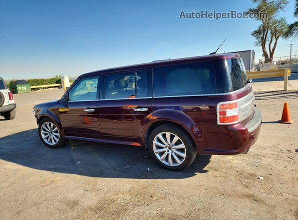 2FMHK6DT2JBA20525 2018 FORD FLEX Maroon Tył lewy