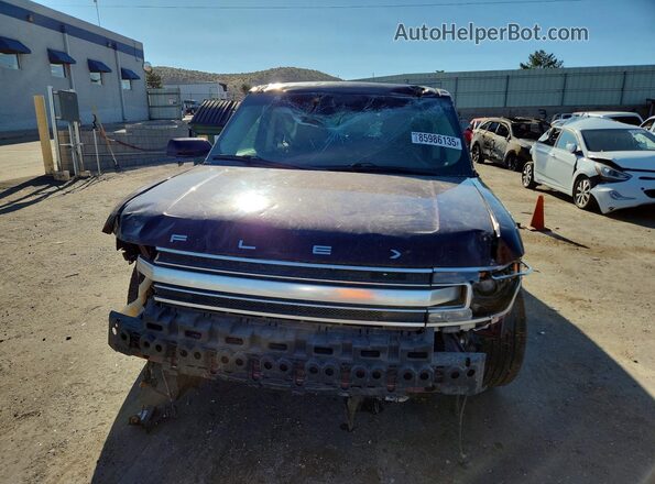 2FMHK6DT2JBA20525 2018 FORD FLEX Maroon Widok z przodu