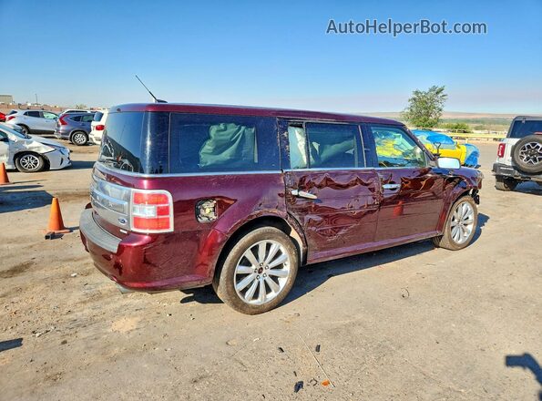 2FMHK6DT2JBA20525 2018 FORD FLEX Maroon Tył prawy