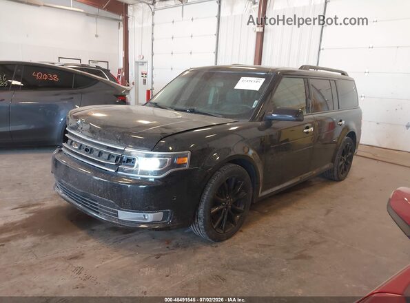 2FMHK6DT2KBA18694 2019 FORD FLEX Black Առջևի ձախ երեք քառորդ տեսարան