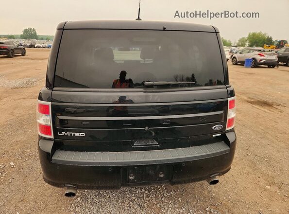 2FMHK6DT8JBA20724 2018 FORD FLEX Black Вид ззаду