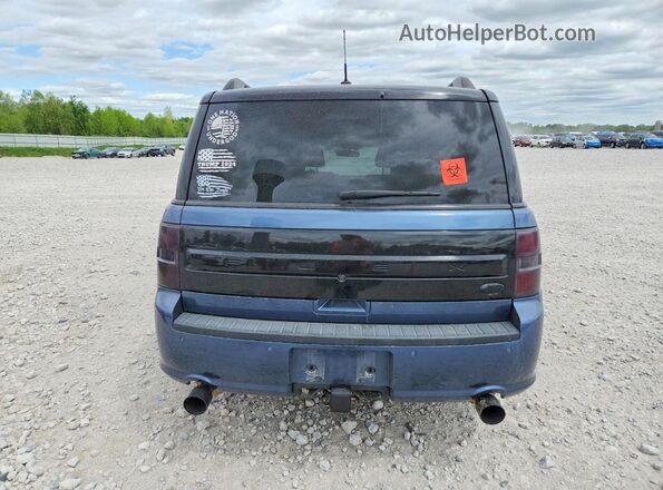 2FMHK6DT8KBA02113 2019 FORD FLEX Blue Rear view