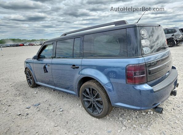 2FMHK6DT8KBA02113 2019 FORD FLEX Blue Rear left