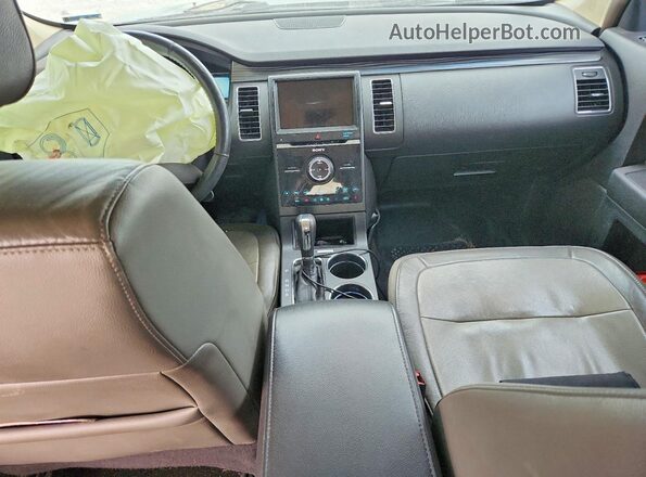 2FMHK6DT8KBA02113 2019 FORD FLEX Blue Dashboard view