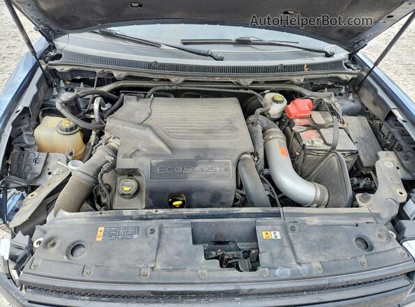 2FMHK6DT8KBA02113 2019 FORD FLEX Blue Engine compartment view