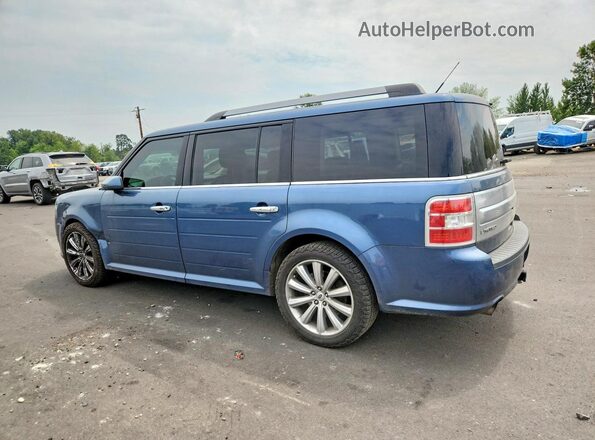 2FMHK6DT9JBA08307 2018 FORD FLEX Blue Tył lewy