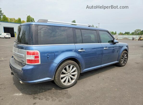 2FMHK6DT9JBA08307 2018 FORD FLEX Blue Tył prawy