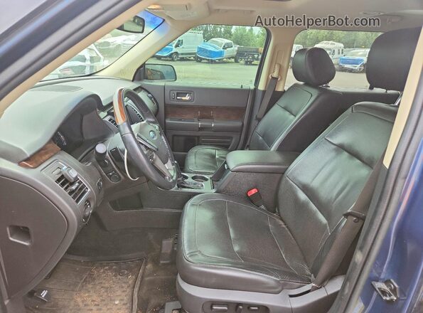 2FMHK6DT9JBA08307 2018 FORD FLEX Blue Widok wnętrza z przodu