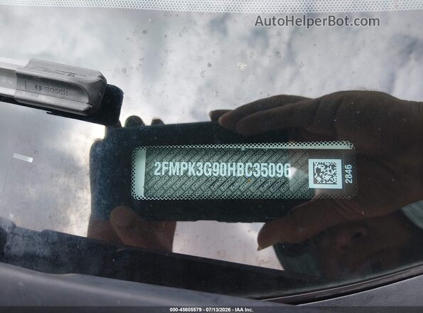 2FMPK3G90HBC35096 2017 FORD EDGE Белый Вид щитка приборов