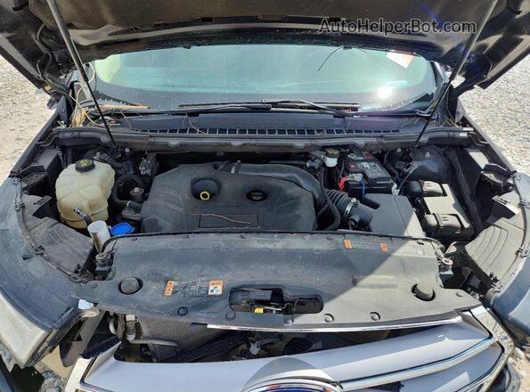 2FMPK3G90JBB74676 2018 FORD EDGE Black Vista del compartimento del motor