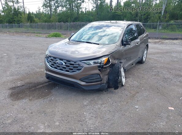 2FMPK3G90KBB19730 2019 FORD EDGE Brown Передня ліва чверть