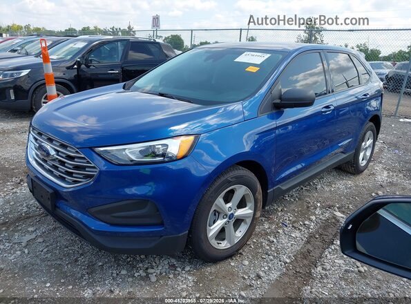 2FMPK3G90LBB42068 2020 FORD EDGE Blue Передня ліва чверть