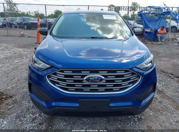 2FMPK3G90LBB42068 2020 FORD EDGE Blue Вид щитка приладів