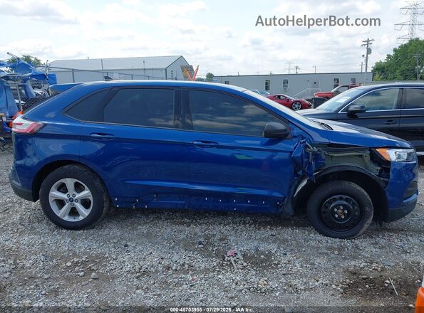 2FMPK3G90LBB42068 2020 FORD EDGE Blue Вид задньої частини салону