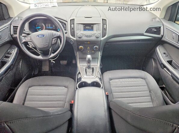 2FMPK3G91JBB78932 2018 FORD EDGE Blue Առջևի վահանակի տեսք