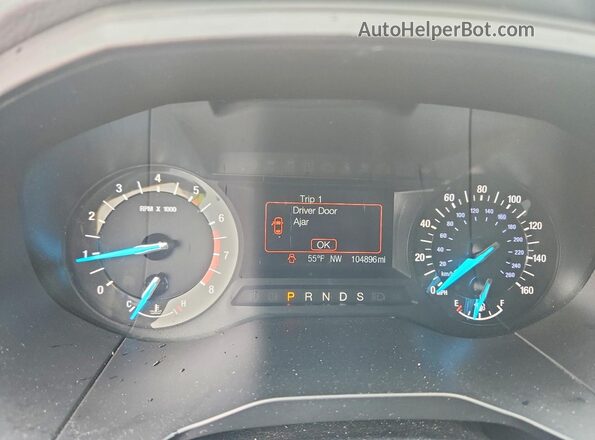 2FMPK3G91JBB78932 2018 FORD EDGE Blue Սարքավորումների վահանակի տեսք