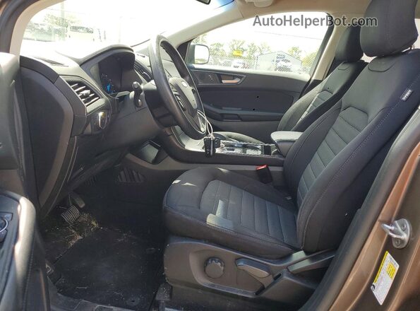 2FMPK3G92KBC50710 2019 FORD EDGE Коричневый Вид салона спереди