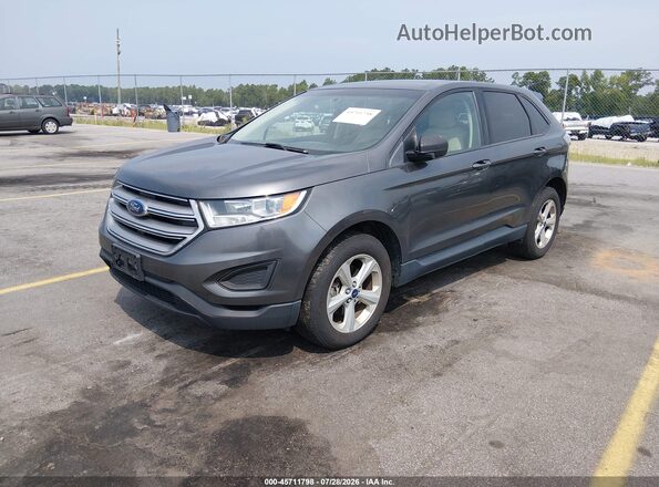 2FMPK3G93GBC00812 2016 FORD EDGE Gray Vista tres cuartos delantera izquierda