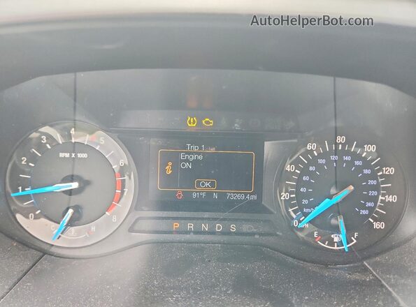 2FMPK3G93GBC42008 2016 FORD EDGE Silver Vista del cuadro de instrumentos